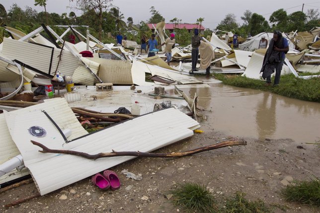 Tormenta tropical Isaac pasa por Haiti