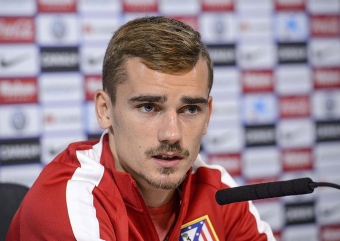 Antoine Griezmann en rueda de prensa