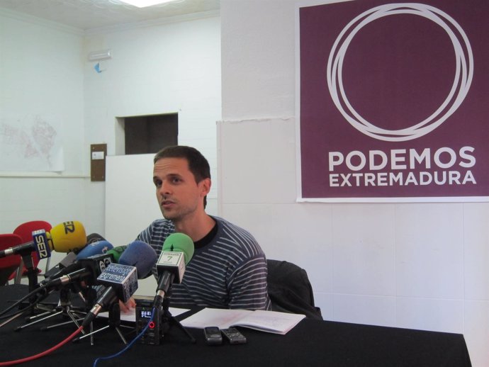 Alvaro Jáen, secretario general de Podemos Extremadura