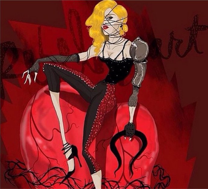 Boceto de estilismo de Madonna