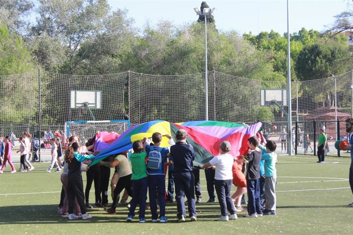 Los escolares han celebrado esta fecha con diversos juegos. 