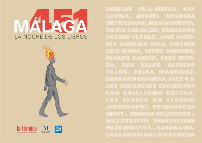 Cartel promocional de '451. La noche de los libros'