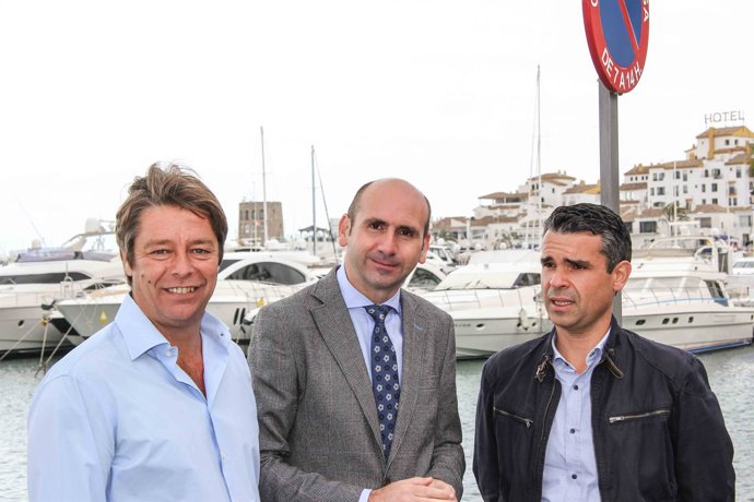 Ricardo López, Conejo y Bernal en Marbella puerto banús propuestas diputación