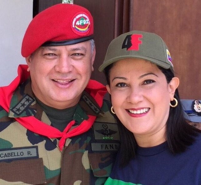 Marleny Contreras y Diosdado Cabello 