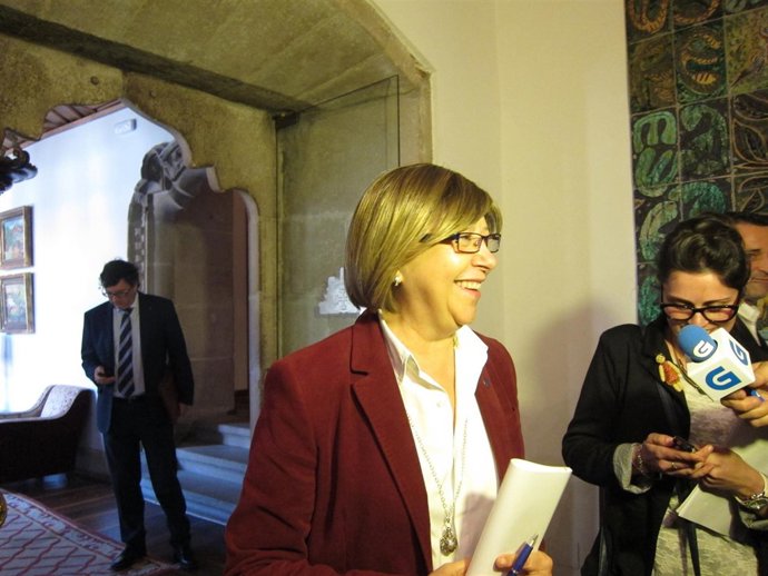 Rosa Quintana en declaraciones a los medios