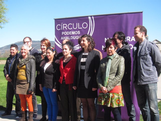 Presentación de la lista de Podemos al Parlamento de Navarra.