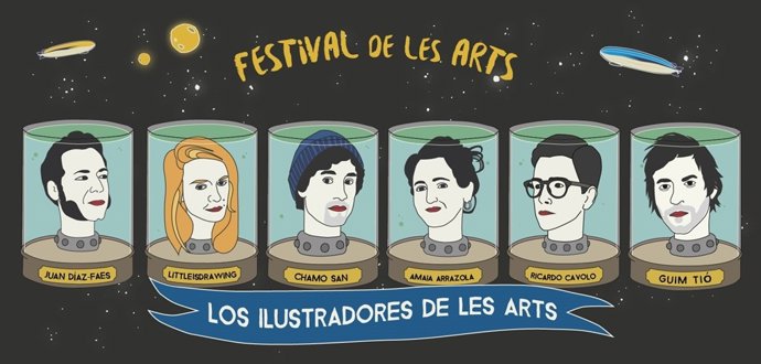 Cartel de Los ilustradores del Festival de Les Arts