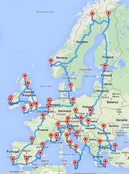 Comience a 25 M de tráfico gratis de por vida & Mapas De Europa Inc UK & ire IQ Rutas 
