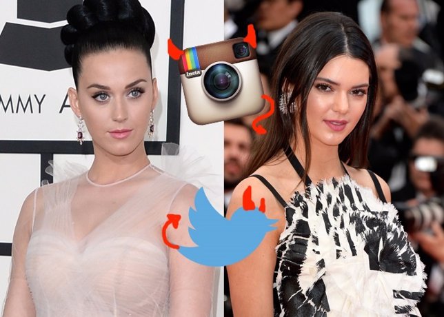 Katy Perry y Kendall Jenner, lo pasan mal con las redes sociales 