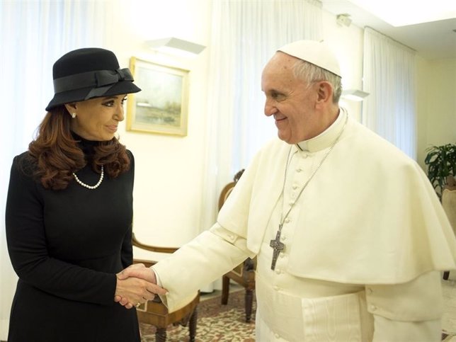 Cristina Fernández y el Papa Francisco