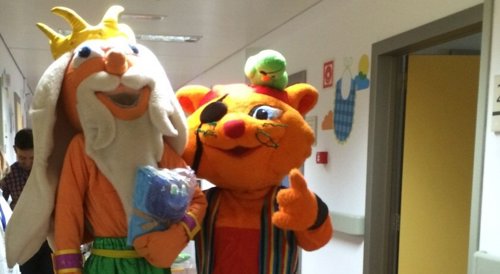 Parte del equipo artístico de Marina d'Or. Marina d'Or