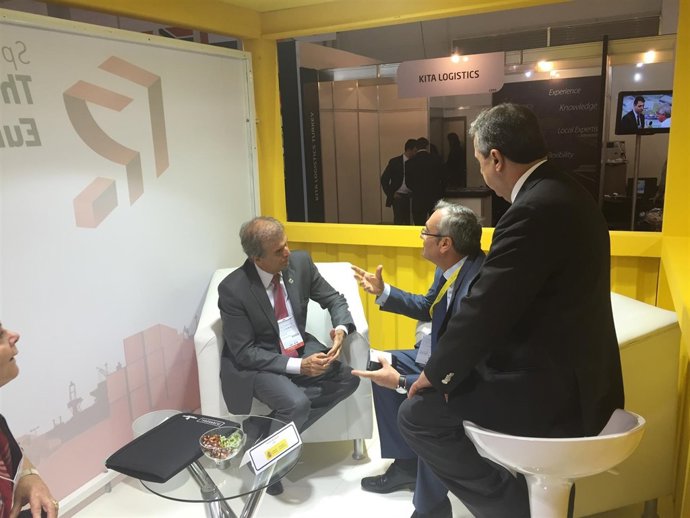 Presidente Puerto de Estado se reúne con el ministro de Puertos de Brasil