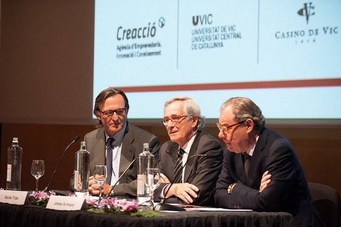 El alcalde de Barcelona, Xavier Trias, en una conferencia en Vic