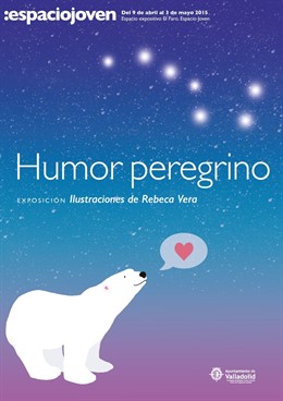 Cartel de la exposición 'Humor Peregrino' en el Espacio Joven