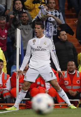 Cristiano Ronaldo celebra un gol ante el Schalke