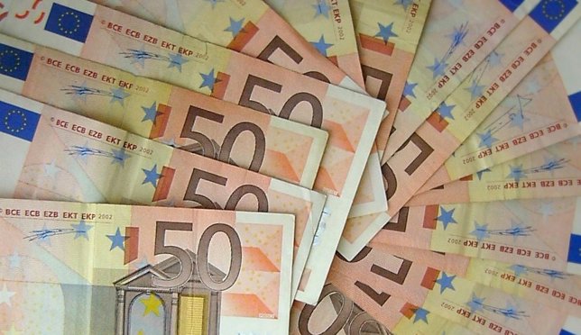 Billetes, dinero, euros, salario, renta