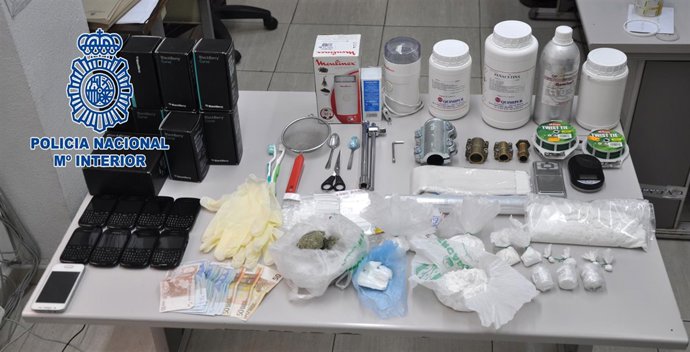 La Policía Nacional desmantela un punto de distribución de droga en Alcantarilla