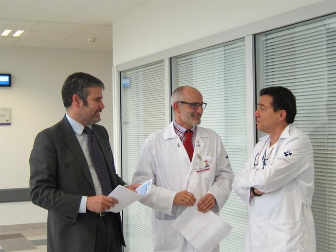 Jacobo Silva, Miguel Rodríguez y César Morís, Área del Corazón del HUCA