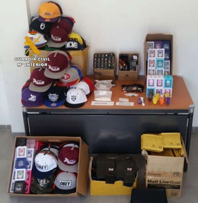 Incahutación de ropa falsificada