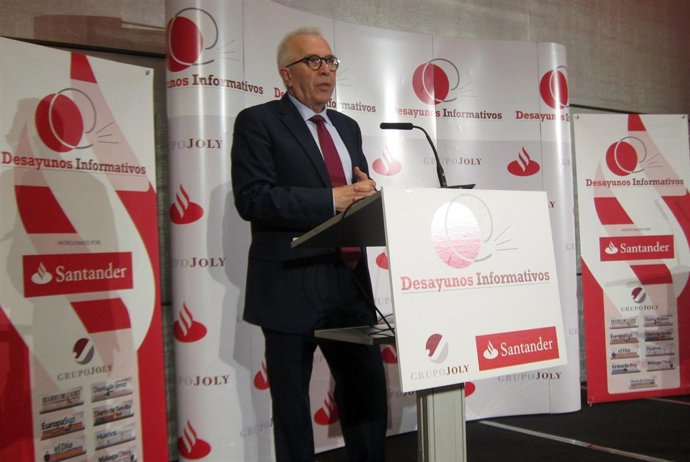 José Sánchez Maldonado, consejero de Economía, en Málaga