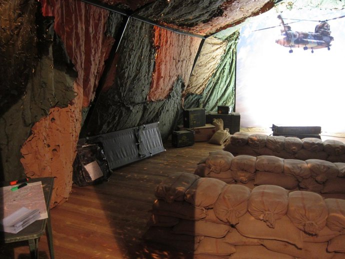 Recreación de un campamento militar