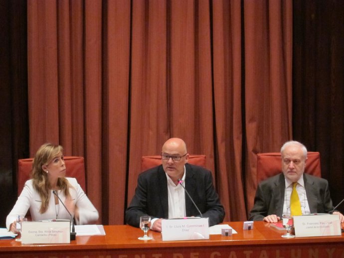 A.Sánchez-Camacho comparece en la comisión del fraude del Parlament