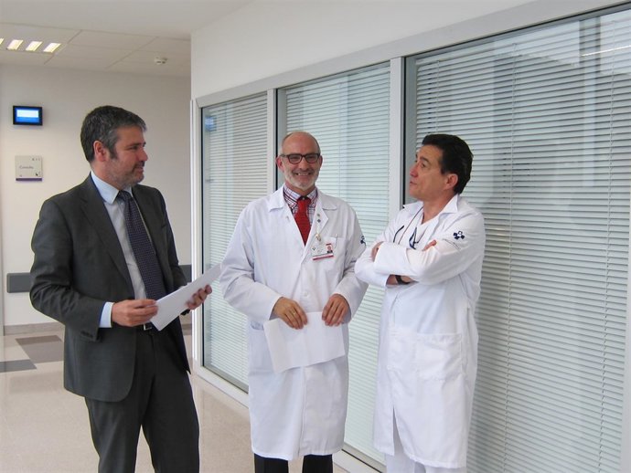 Jacobo Silva, Miguel Rodríguez y César Morís, Área del Corazón del HUCA