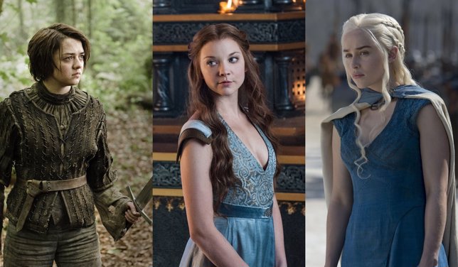 Arya Stark, Margaery Tyrell y Daenerys