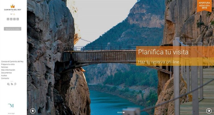 Caminito del rey reservas web málaga
