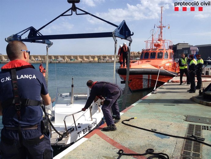 Simulacro en el Puerto de Llançà