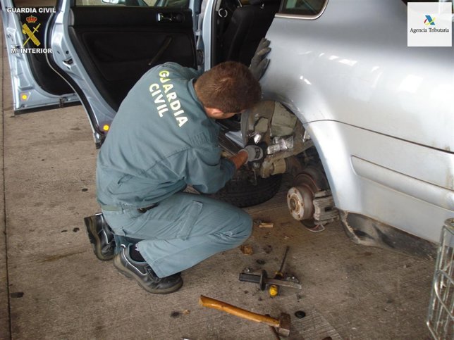 Coches intervenidos en Melilla con droga escondida
