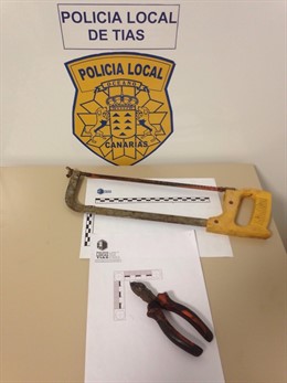 Objetos incautados por la Policía