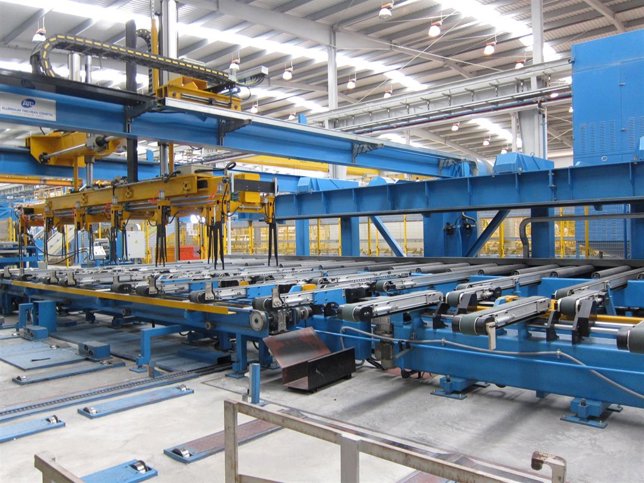 Máquinas de una fábrica.