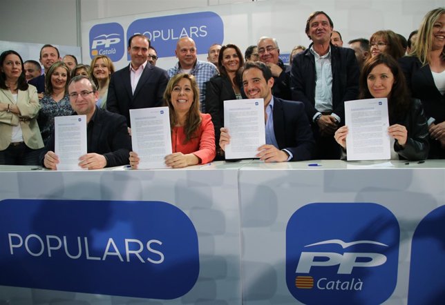 Alícia Sánchez Camacho (PP), en un acto de alcaldes metropolitanos