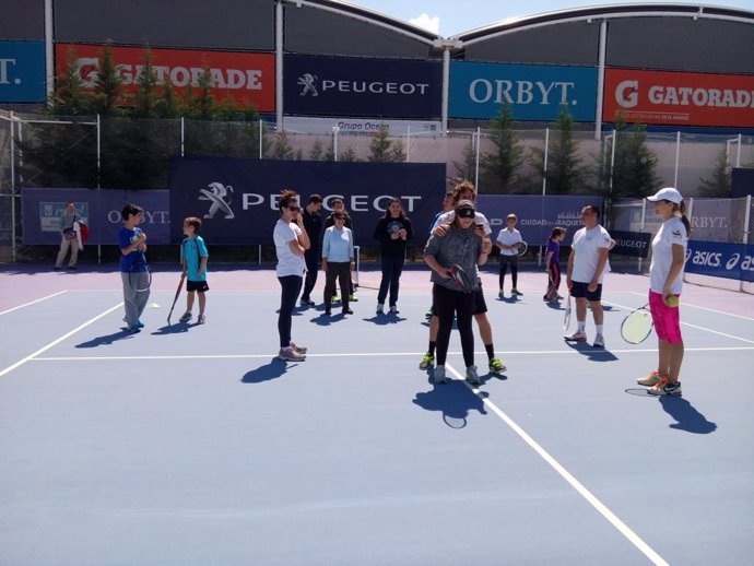 Actividades de la Fundación Emilio Sánchez Vicario de tenis para ciegos