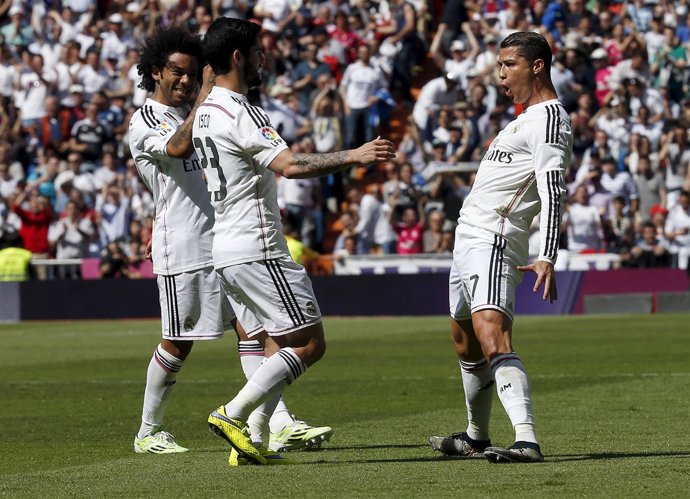 Real Madrid Cristiano Ronaldo Marcelo Isco