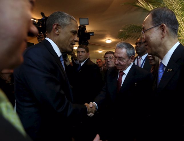 Reunión Obama y Castro