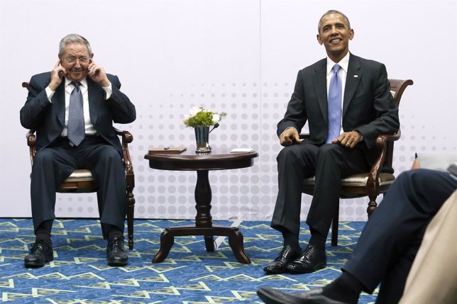 Reunión Obama y Castro