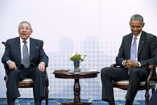 Reunión Obama y Castro