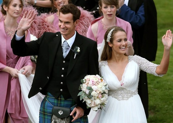 Andy Myrray y Kim Sears, una multitudinaria boda de ensueño 