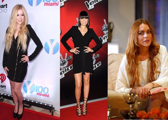 Avril Lavigne, Jessie J y Lindsay Lohan 