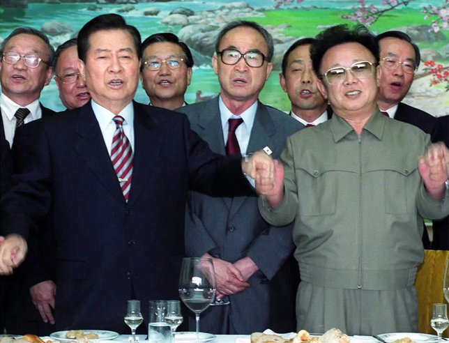 Kim Dae Jung y Kim Jong Il