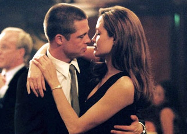 Los actores Brad Pitt y Angelina Jolie juntos en Sr y Sra Smith