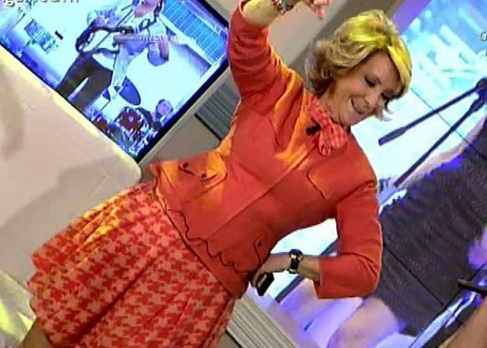 Esperanza Aguirre se arranca a bailar por Ketama en ¡Qué tiempo tan feliz! 