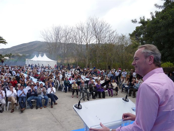 Fabra durante el acto en Benidorm