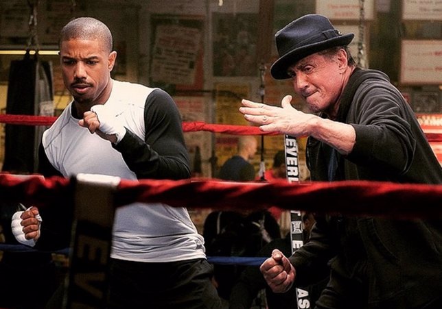 Sylvester Stallone y Michael B. Jordan en Creed, el spin-off de Rocky