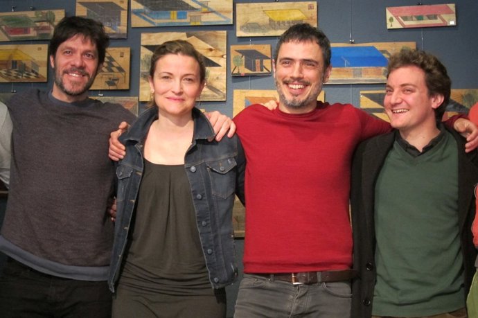 Los actores Iván Benet, Cristina Genebat, Julio Manrique y Pol López