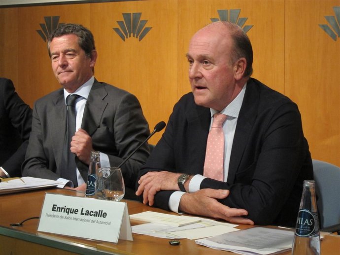 Mario Armero (Anfac) y Enrique Lacalle (Salón del Automóvil)