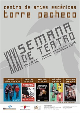 Cartel de la programación del Teatro Villa de Torre Pacheco