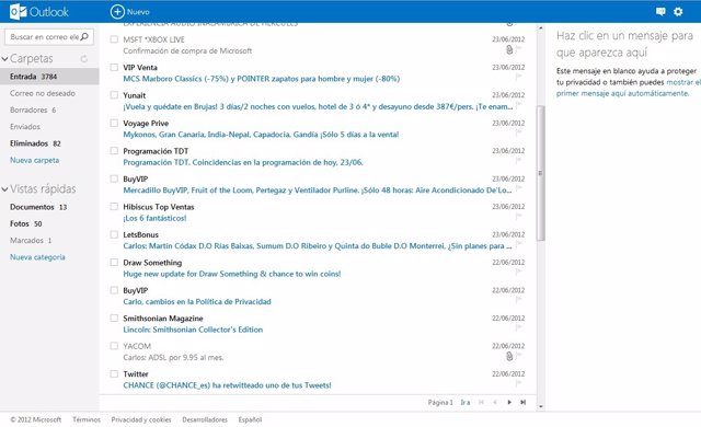 Correo electrónico Outlook de Microsoft